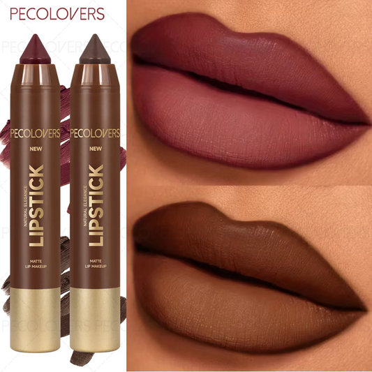 Winter Reddish Brown Lip Liner Pencil Matte Velvet Long-Wearing Makeup