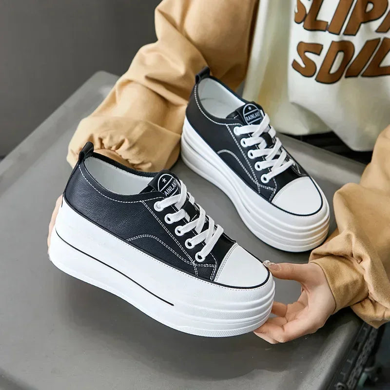 8cm 3 inch Leather Chunky Loafer Sneaker