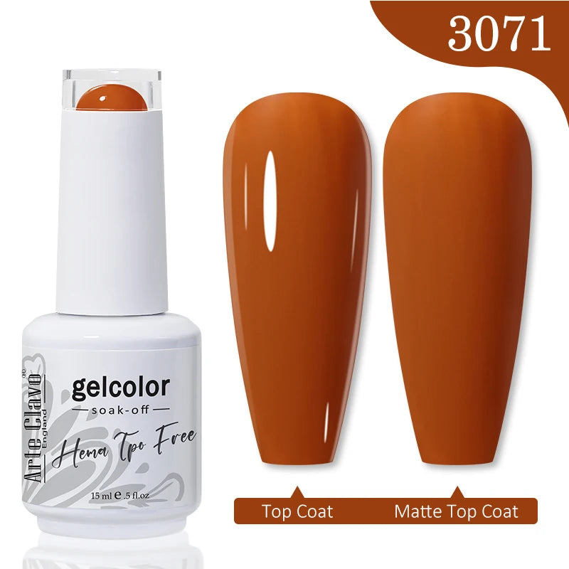 Red Brown Color Gel Nail Polish