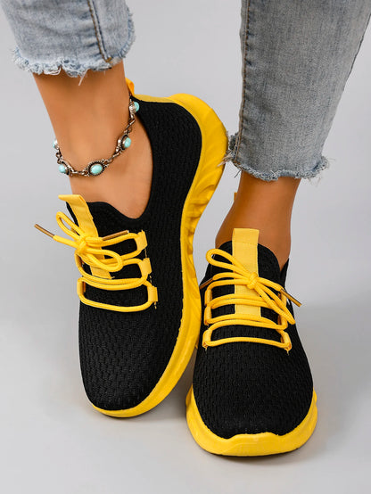 Breathable Mesh Flat Casual Sneakers