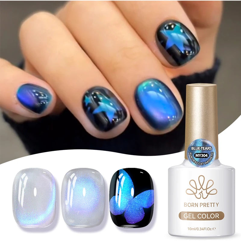 10ml Brown Purple Black Red Cat Magnetic Gel Polish Manicure Soak Off