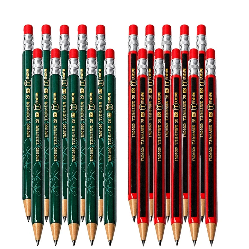Mechanical Pencils Set 2B 2.0mm Automatic Student Drawing Pencil
