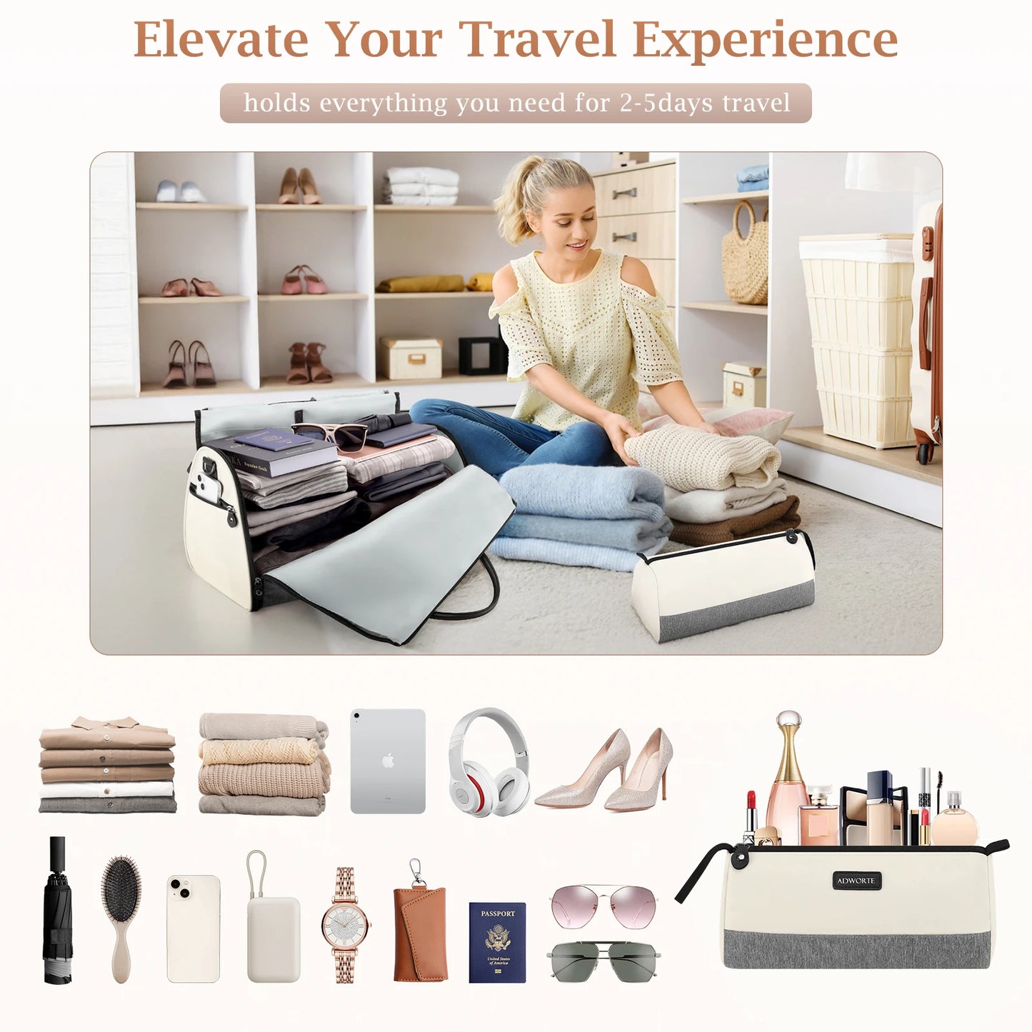 Travel Garment Garment Duffel Bags