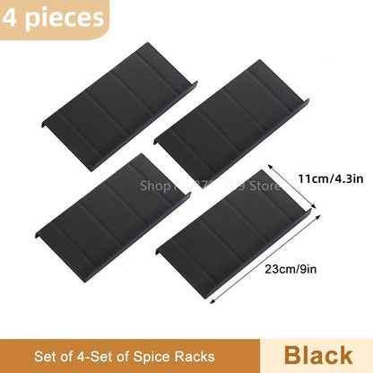 Drawer Spice Racks for Kitchen 4 Layers Adjustable Spice Rack