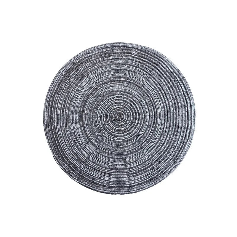Imitation Cotton Yarn Placemat Round Woven Dish Mat
