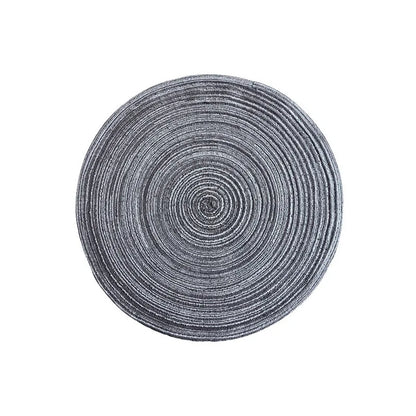 Imitation Cotton Yarn Placemat Round Woven Dish Mat