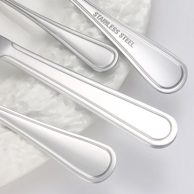 6/30pcs Stainless steel cutlery set