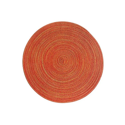 Imitation Cotton Yarn Placemat Round Woven Dish Mat