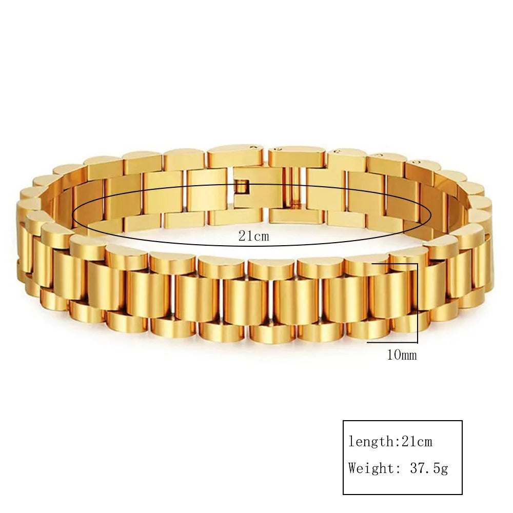 DANA Stainless Steel Gold Rhinestone Bracelet