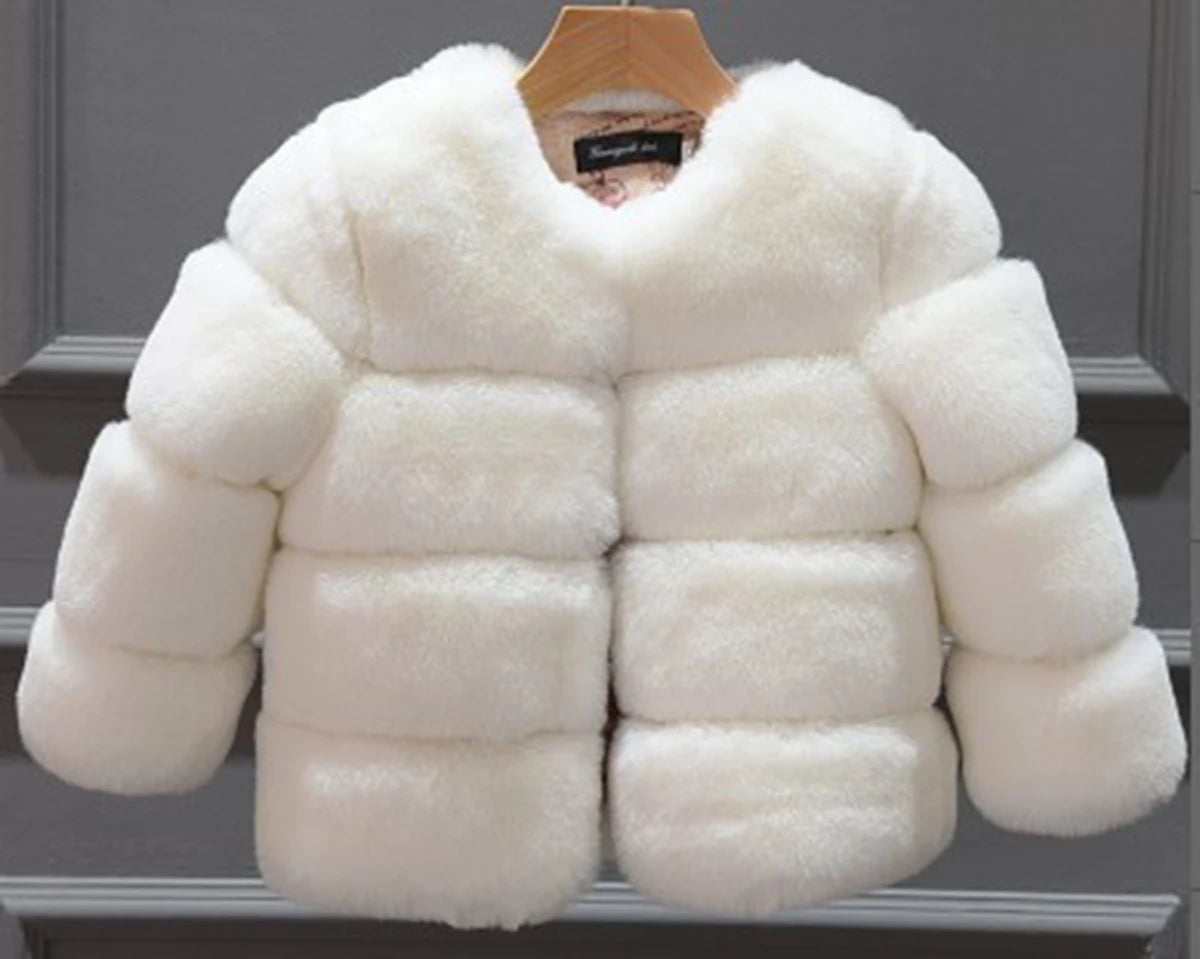 Faux Fur Winter Long Sleeve Christmas Jacket