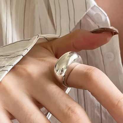 DANA 925 Sterling Silver Arched Wide Ring