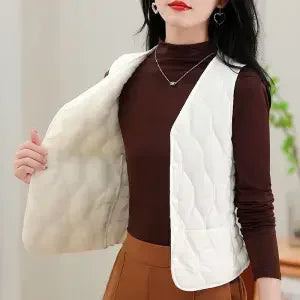 Cotton V-neck Sleeveless Vest