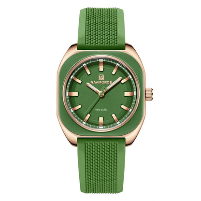 DANA Elegant Polygon Quartz Silicone Watch