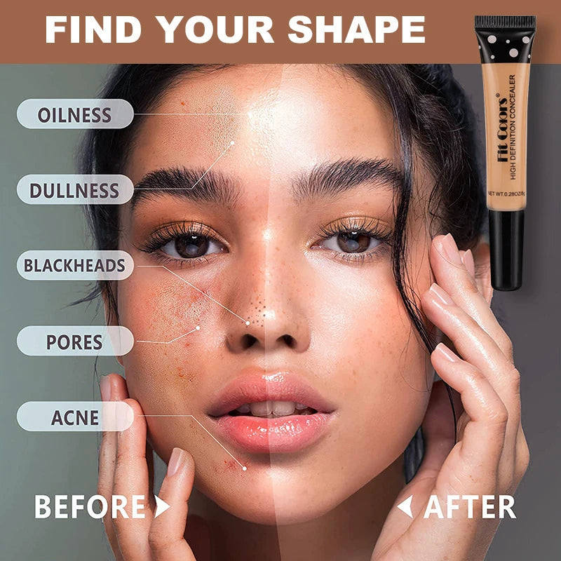 Fluid Concealer Oil Control Foundation Waterproof Cover