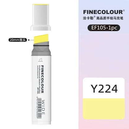 Finecolour 20mm Wide Markers Alcohol Line Sketching Art Markers Pen