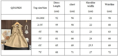 Bear Leader Girls Windbreak Sleeveless Dress