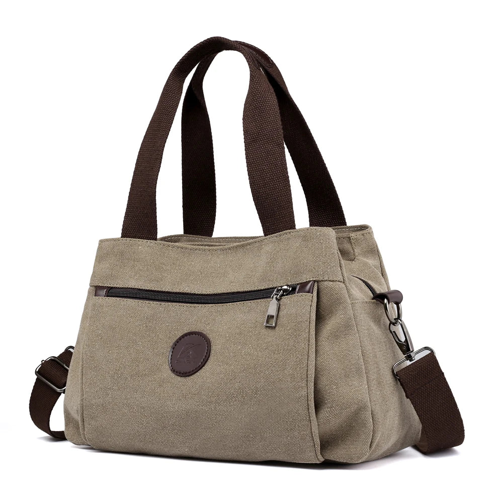 Canvas Handbags Shoulder Messenger Crossbody Tote Large Capacity Bags