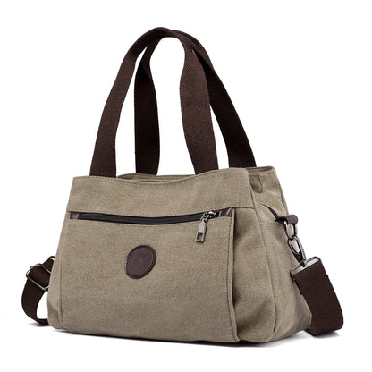 Canvas Handbags Shoulder Messenger Crossbody Tote Large Capacity Bags