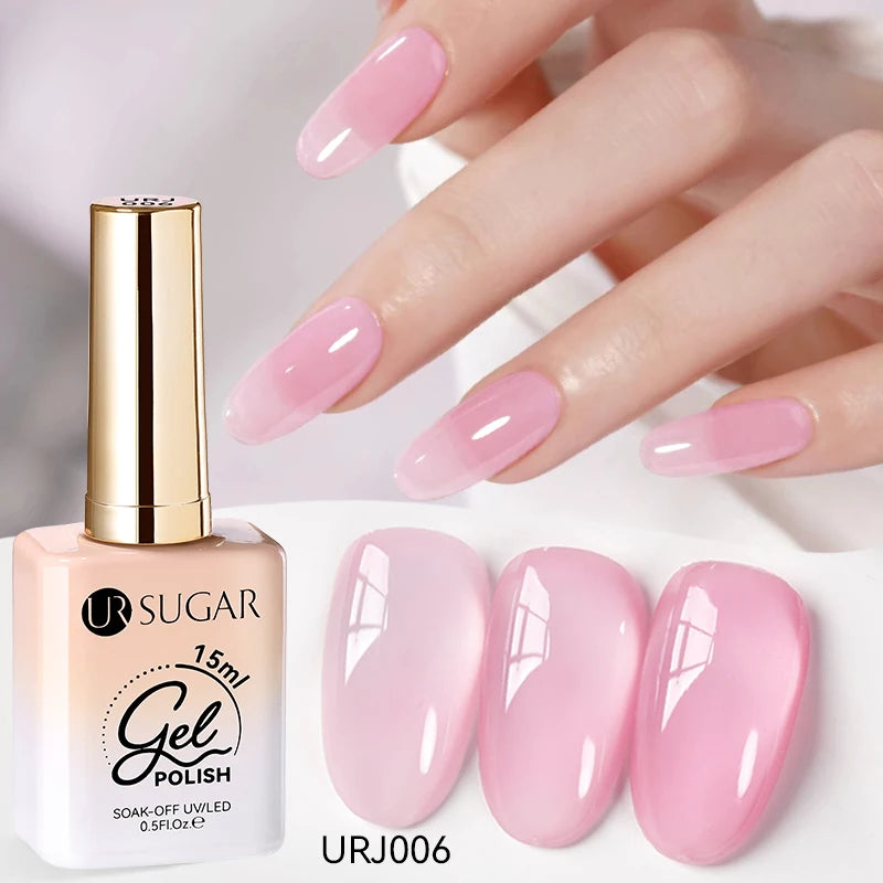 SUGAR Jelly Milky White Translucent Gel Polish