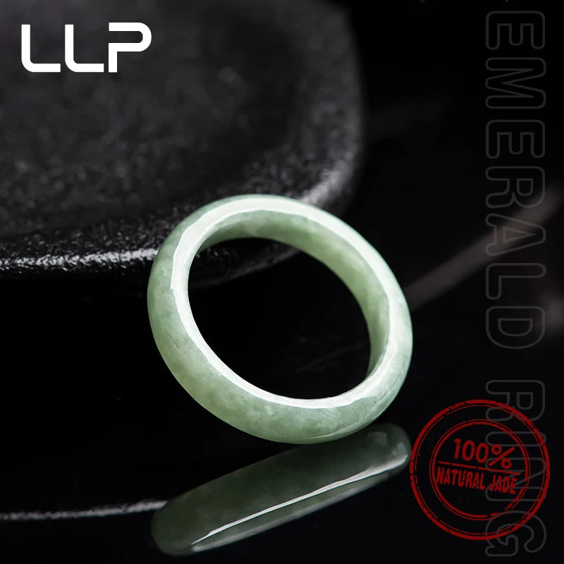 Natural A Cargo Bean Seed Emerald Ring