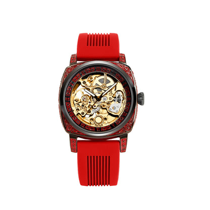 DANA golden carved flowers watch