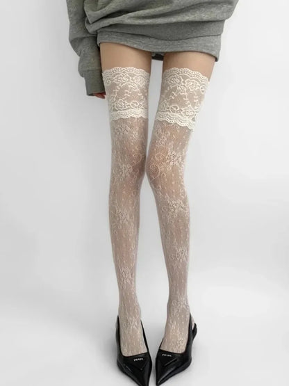 Sexy Lace Floral Fishnet Stockings Socks
