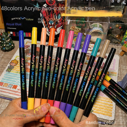 Professional Art Use 24/48-Color Acrylic Paint Markers