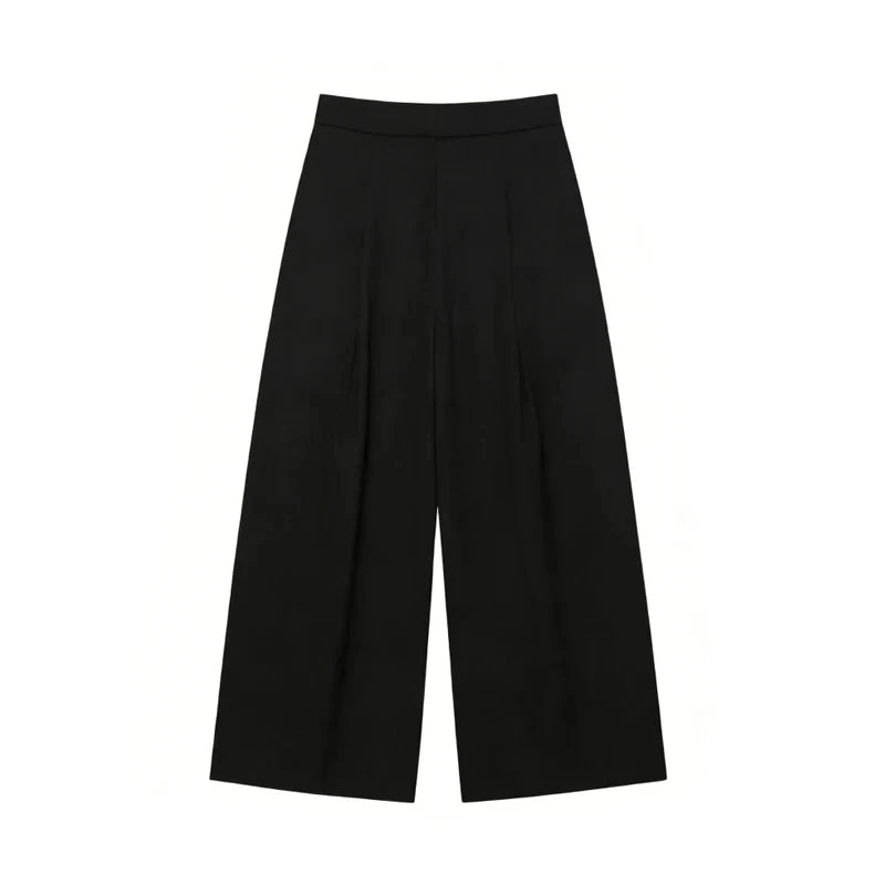 Black Baggy Wide Leg Pants