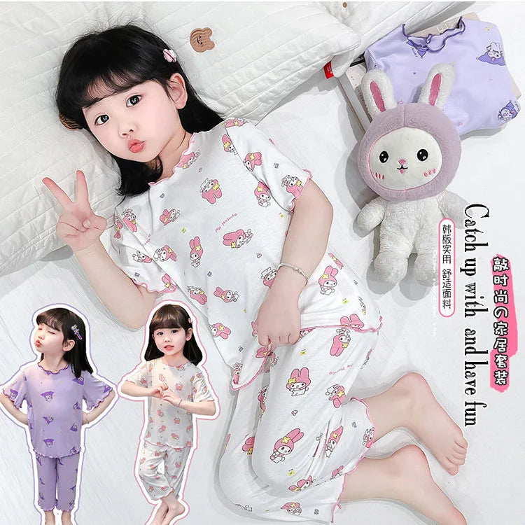 Hello Kitty Cartoon Anime pajama Set