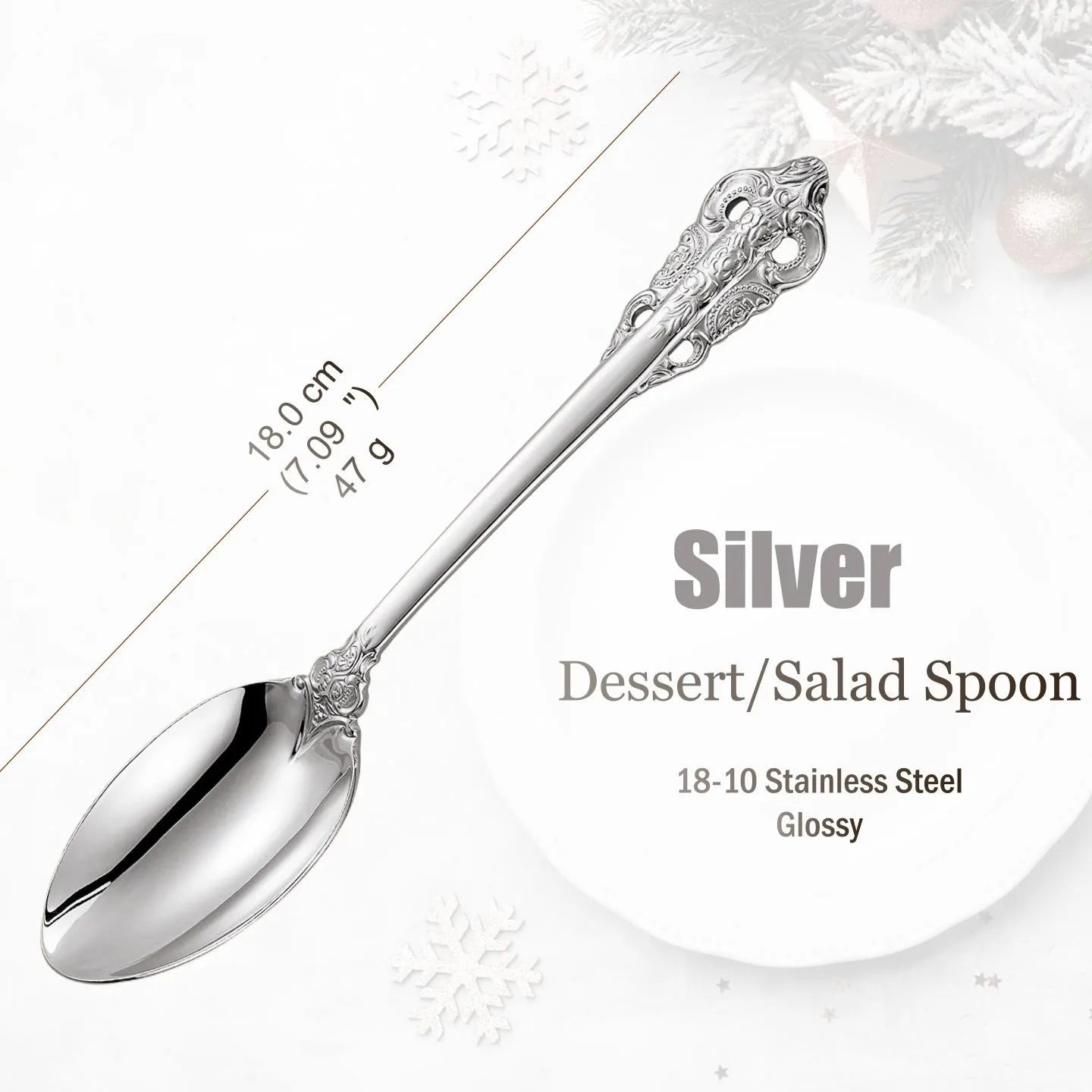 Stainless Steel Silver Flatware Set