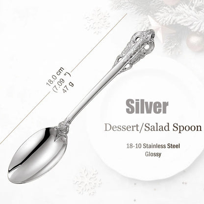 Stainless Steel Silver Flatware Set