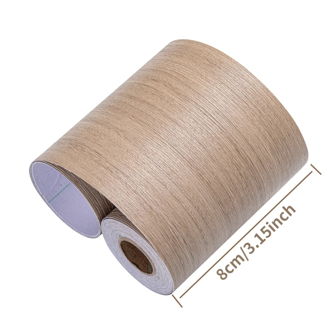 1 Roll Thickened Imitation Wood Grain Skirting