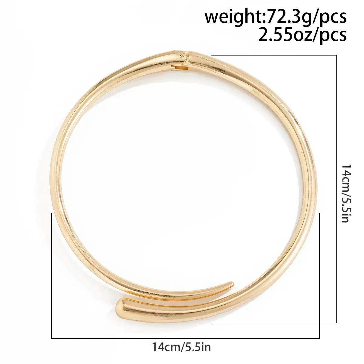 Water Drop Torques Choker Opening Cuff Bangle Necklace