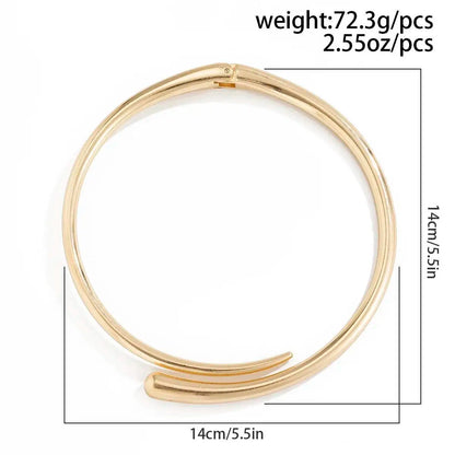 Water Drop Torques Choker Opening Cuff Bangle Necklace