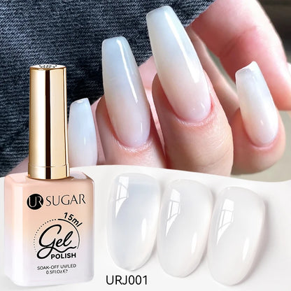 SUGAR Jelly Milky White Translucent Gel Polish