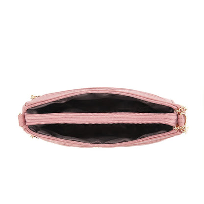 PU Leather Crossbody Large Capacity Embroidery Thread Small Handbags