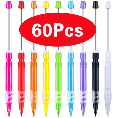 10-100Pcs Beaded Pencil HB Writing Beaded Pencil
