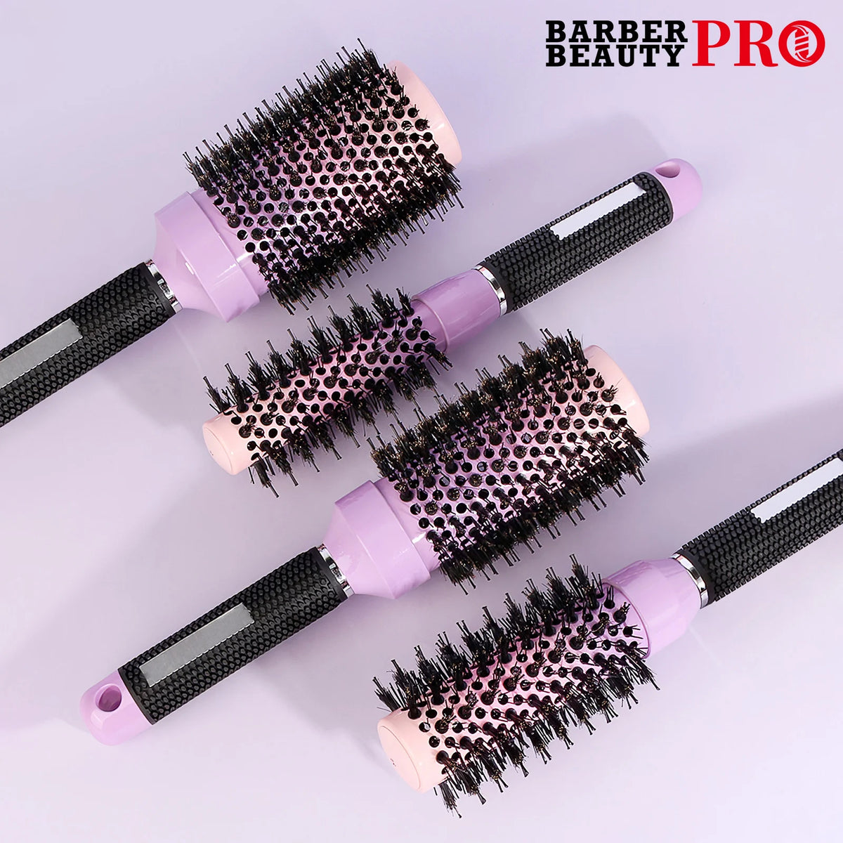 Professional Ceramic Thermal Round Brush Salon Blow Drying Curling Barrel Brush