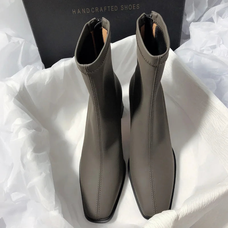 DANA Soft Leather High Heel Boots
