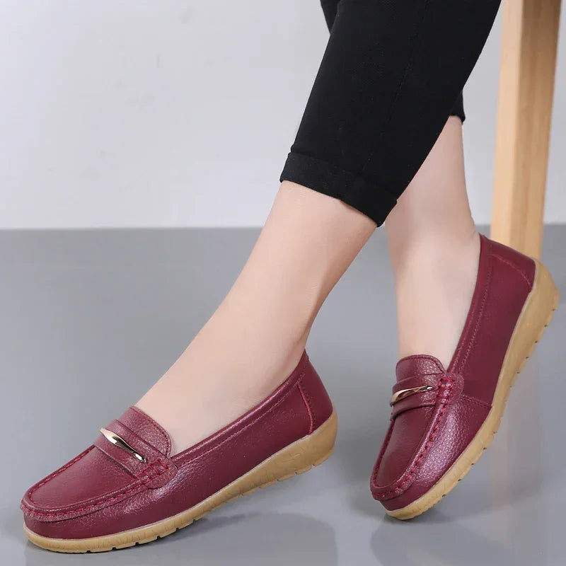 Genuine Leather Flats Moccasins Shoes