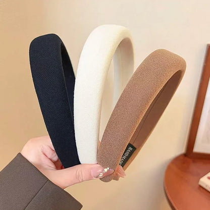 1/2/3/5pcs Wild Solid Color Sponge Headband