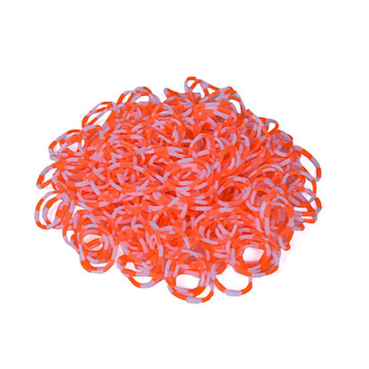 600pcs Elastic Colorful Rubber Loom Wristbands Weaving DIY Craft