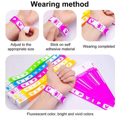 VIP Paper Waterproof Identification Wristbands