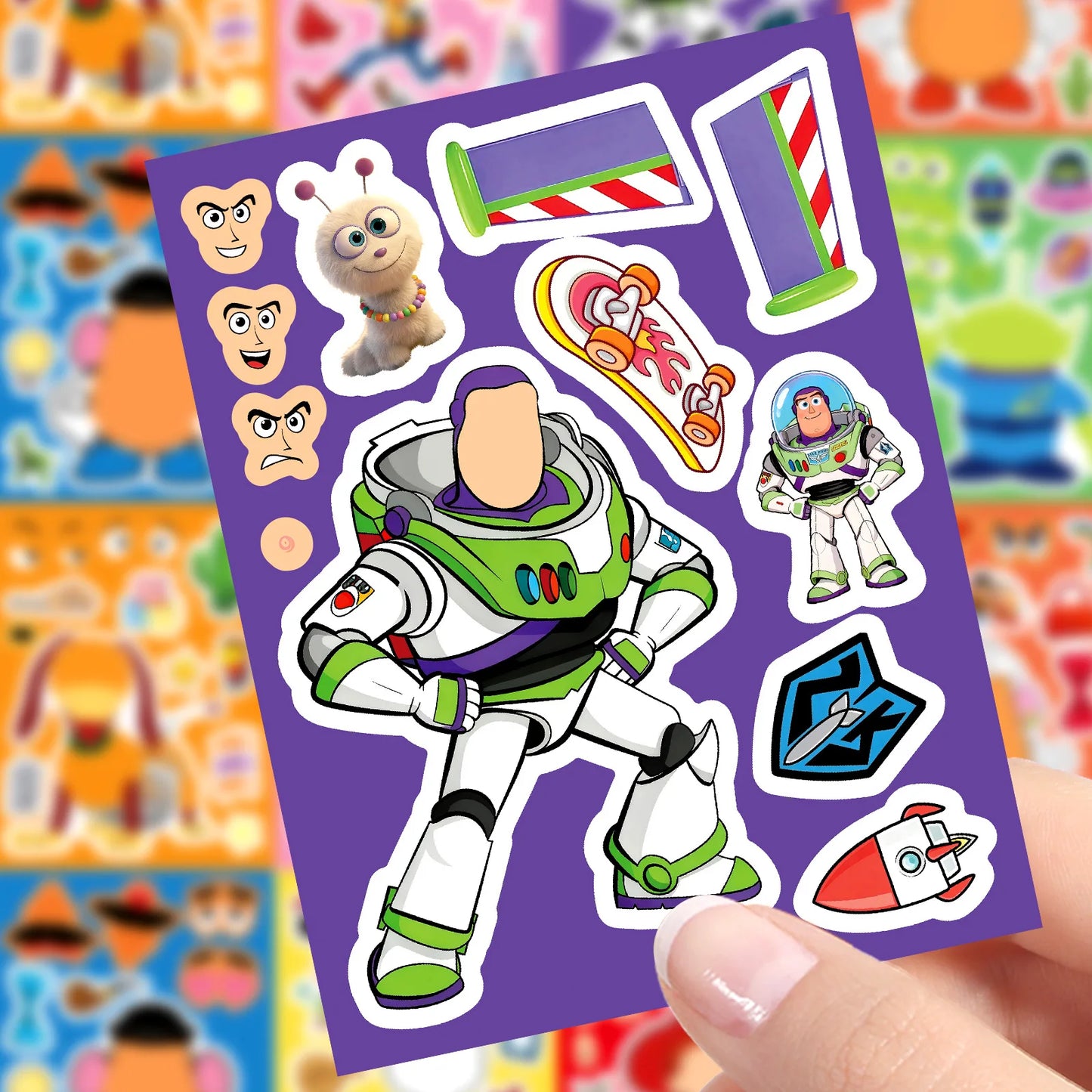 16Sheets Disney Toy Story Graffiti Stickers Exquisite Fashion DIY Toys