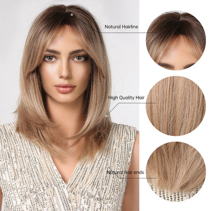 Short Layered Synthetic Wig