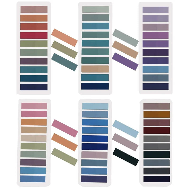 Morandi Colors Sticky Note Tabs for Book Annotation