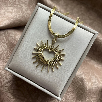 Exaggerated Punk Big Round O Shaped Necklace