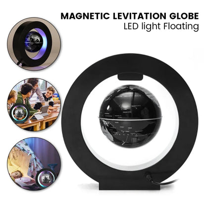 Magnetic levitation ball LED rotating earth floating light