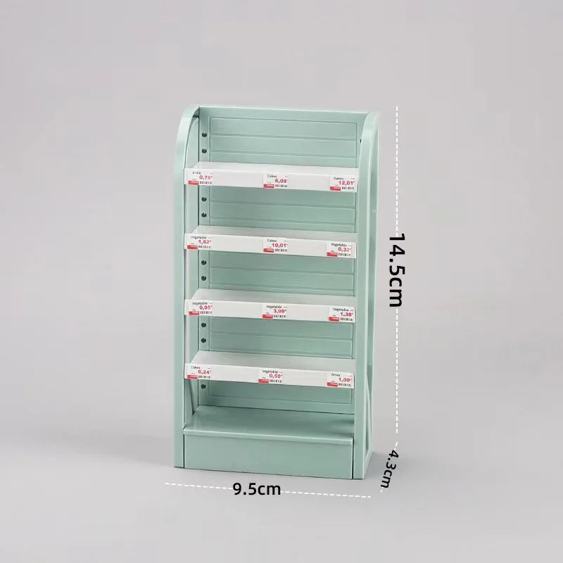 Miniature Store Display Shelf Dollhouse Furniture Mini Food Simulation Play