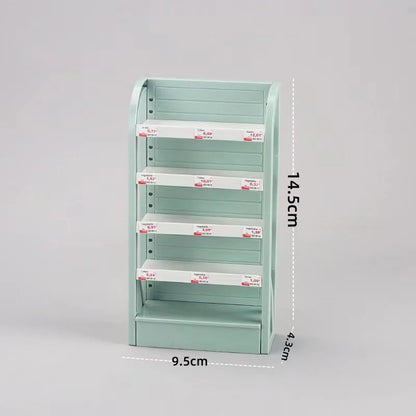 Miniature Store Display Shelf Dollhouse Furniture Mini Food Simulation Play